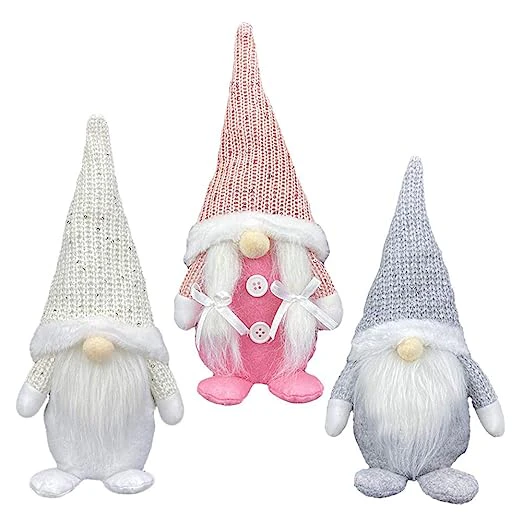 Christmas Gnome Doll Faceless Doll - Grey