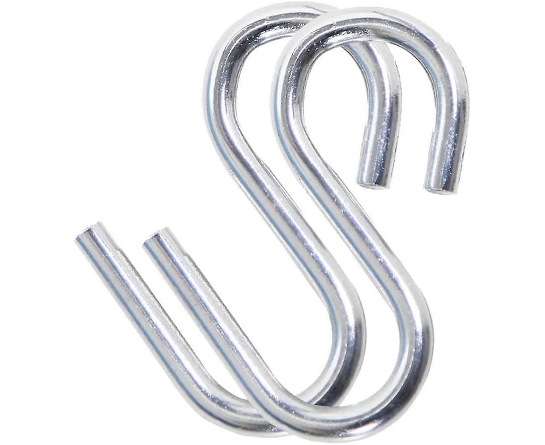 Hammock Hooks, Heavy-duty Stainless Steel S Shaped Hooks, Portable Travel Fishing Hiking Hammock Hook(2pcs