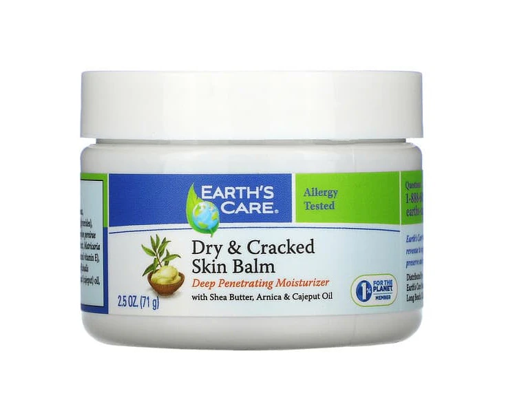 Dry & Cracked Skin Balm, with Shea Butter, Arnica & Cajeput Oil, 2.5 oz (71 g)