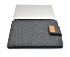 Protective Felt Laptop Sleeve Bag Case Cover for MacBook Air Pro Retina 11/13/15-Dark Grey