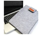 Protective Felt Laptop Sleeve Bag Case Cover for MacBook Air Pro Retina 11/13/15-Dark Grey