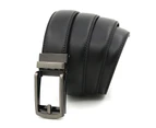 Men's Leather Belt Business Stylish Buckle Waist Strap Waistband Black