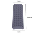 Resistant Silicone Mat Pouch For Flat Iron, Curling Iron,Hot Hair Tools,Light Grey