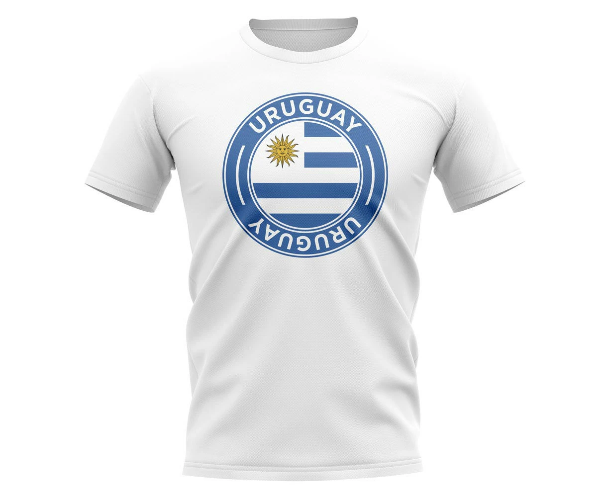 Uruguay Football Badge T-Shirt (White)