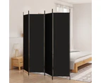 4 Panel Room Divider Folding Privacy Screen Separator Stand Home Partition Black