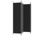 4 Panel Room Divider Folding Privacy Screen Separator Stand Home Partition Black