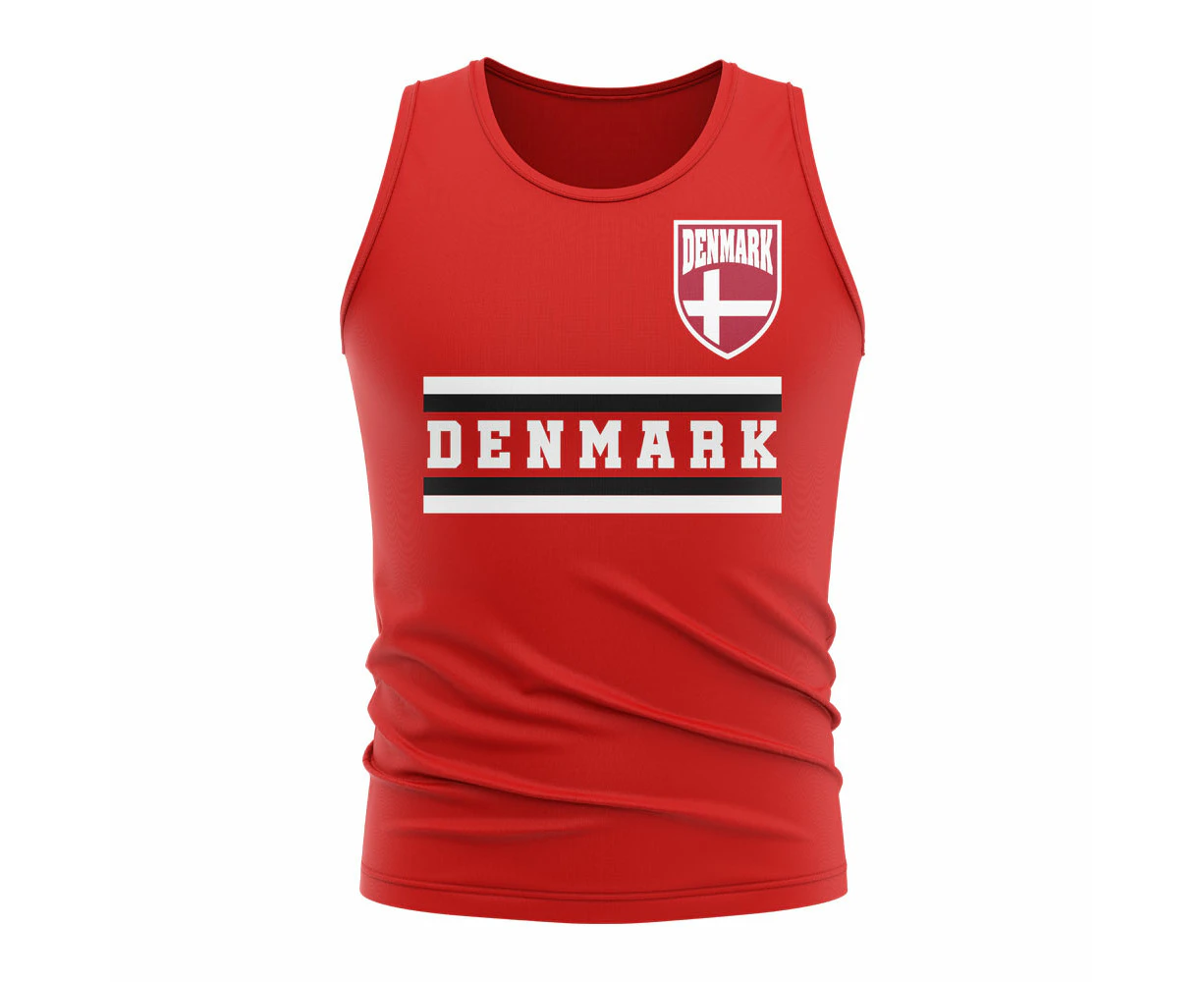 Denmark Core Football Country Sleeveless Tee (Red)