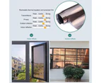 ishuif Window Film Reusable One-way Perspective Anti-UV PVC Material 200cmx45cm Single Way Anti Looking Static Window Film Home Decor-Coffee M