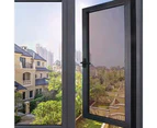 ishuif Window Film Reusable One-way Perspective Anti-UV PVC Material 200cmx45cm Single Way Anti Looking Static Window Film Home Decor-Coffee M