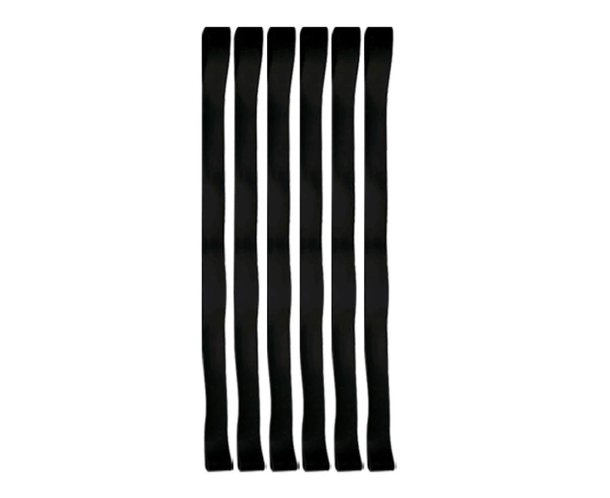 6Pcs Windproof Beach Chair Clips Bands Beach Chair Towel Strap-Black