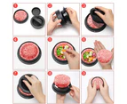 Burger Press Hamburger Patty Maker Mold Stuffed Burgers Press with 100p Patty Sheets Paper for BBQ Non-Stick Sliders Meat Beef Pork