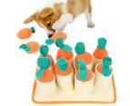 Dog Feeding Mat Educational Carrot Sniffing Nose Training Pad for Pet