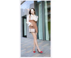 High Heels for Women Pointed Toe Dress Shoes Stiletto Heels Pumps-red