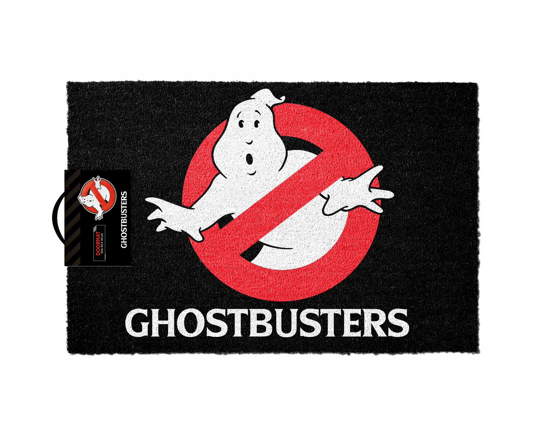 Grupo Erik Official Door Mat-Coconut Coir-Anti-Slip PVC Backed. 40 x 60cm, Disney, 40 x 60 cm, Ghostbusters Black - MKTP