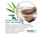 Simplydry 1 x 30pk Bamboo Eco Friendly Biodegradeable Nappies Infant Large 9-14kg