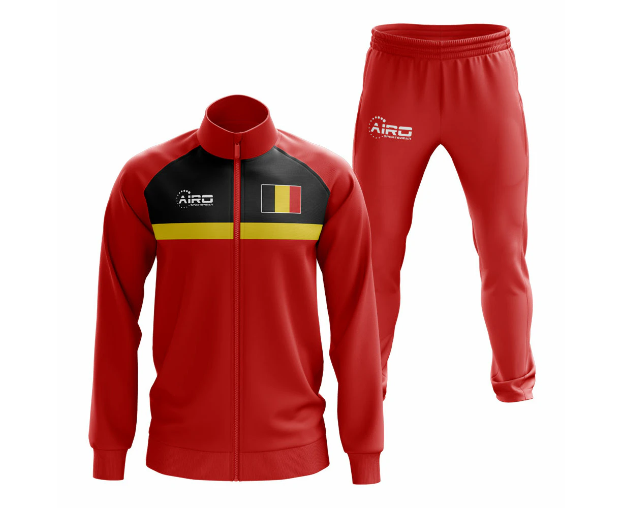 Belgium Concept Football Tracksuit (Red)