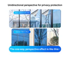ishuif 1 Roll 50x500cm One-Way Window Privacy Film PET Material Heat Control Impact Resistant Privacy Protection Sunshade Film-B