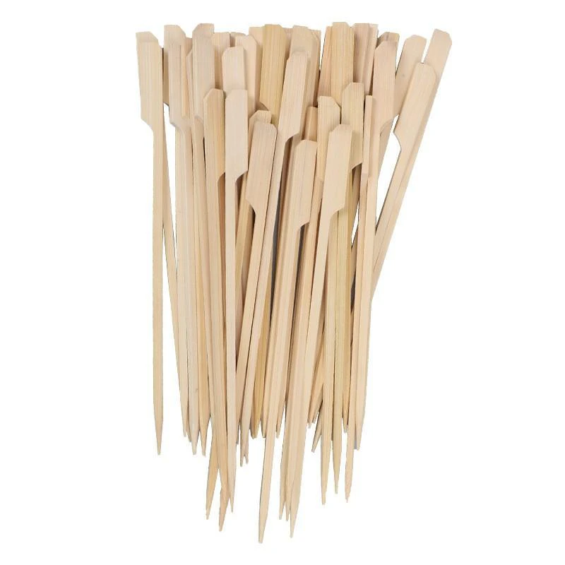 Bamboo Wooden Catering Paddle Skewers Disposable Finger Food Cocktail BBQ