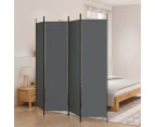 4 Panel Room Divider Folding Privacy Screen Separator Stand Home Partition Grey