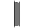 4 Panel Room Divider Folding Privacy Screen Separator Stand Home Partition Grey