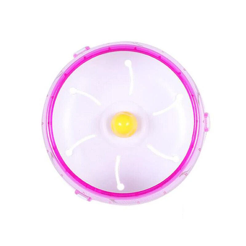 Pink Hamster Guinea Pig Running Disc Cage Accessories Running Round Wheel Pet Toys