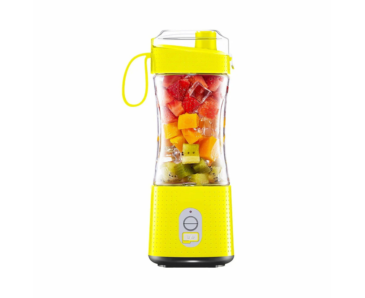 Portable Blender Beverage Smoothie Maker - USB Rechargeable - Yellow