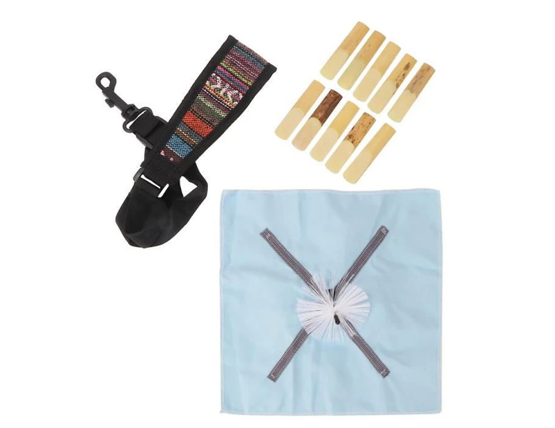National Wind Strap Cleaning Cloth With Durable Brush Plus Stretch General Purpose For Instrument Saxophone