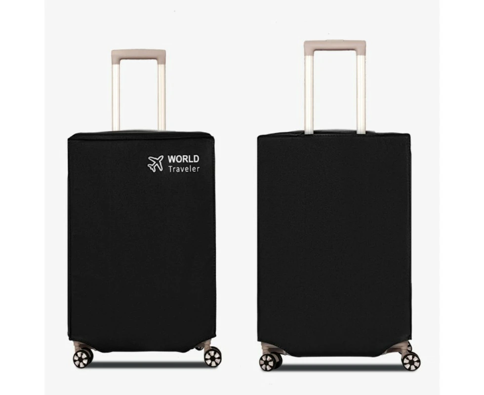 Travel Luggage Suitcase Dustproof Cover High-Quality Protector Black Size-28in