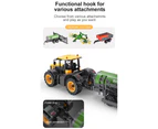 DOUBLE E E360-003 1:16 6CH 2.4GHz Remote Control JCB Fastrac 4220 Farm Tractor With Dump Trailer Light & Sound Toy Truck