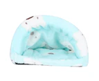 Small Animal Pets Sleepping Cage House Winter Hamster Warm House Squirrel Rat Pet Beds green L