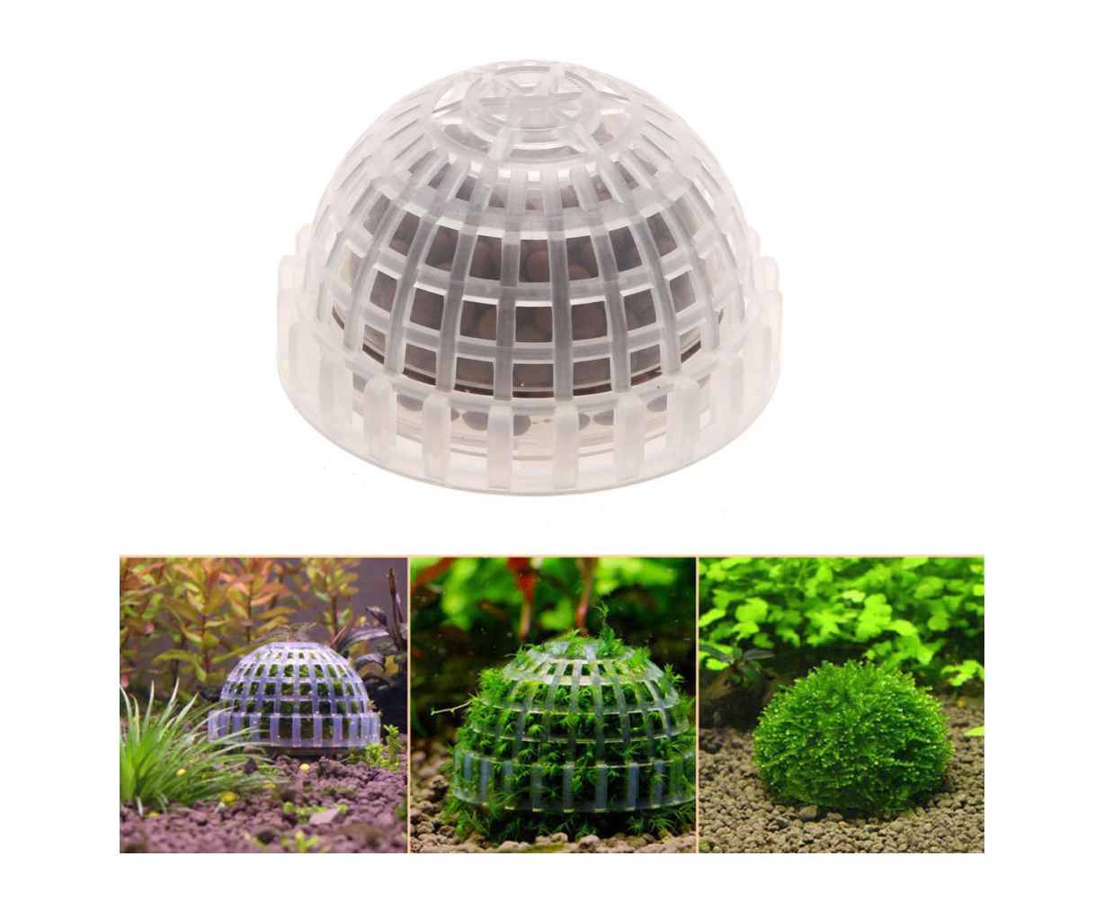 Moss Ball Filter Plastic Half Ball Moss Holder Fish Tank Decorative Ball