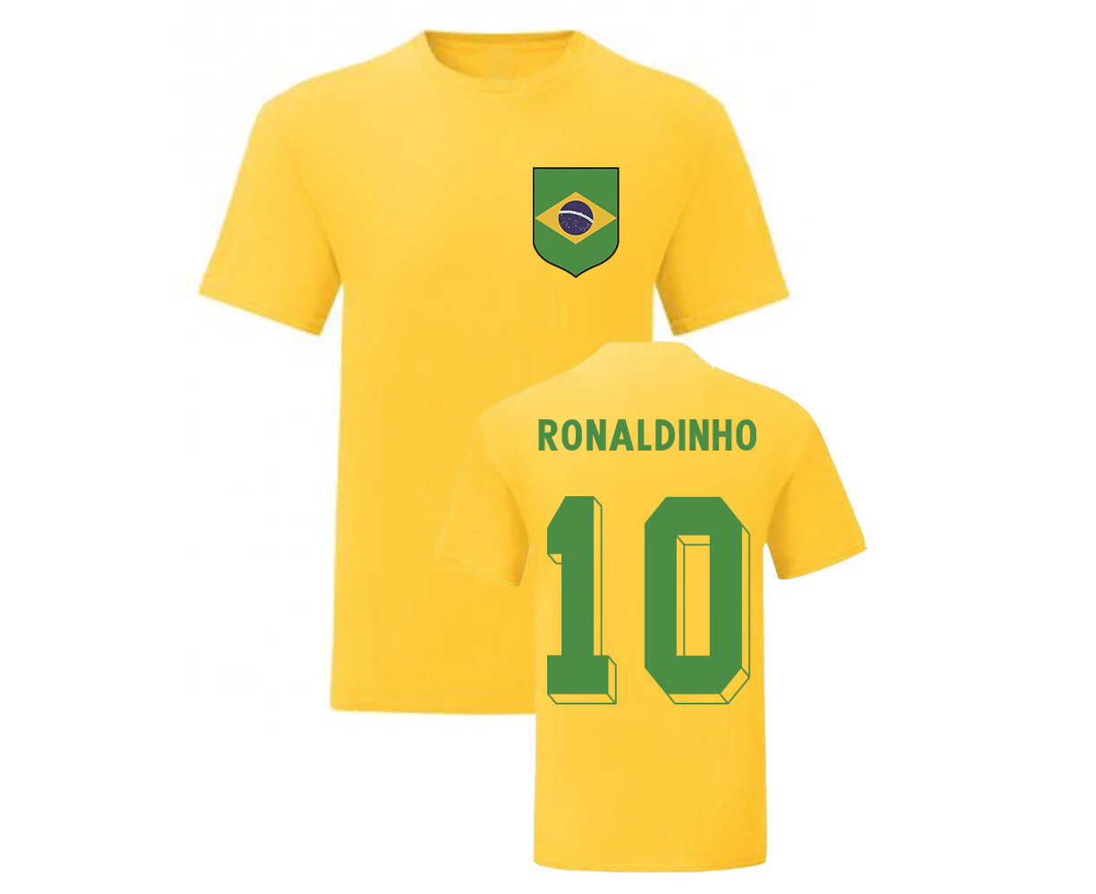 Ronaldinho Brazil National Hero Tee\'s (Yellow)