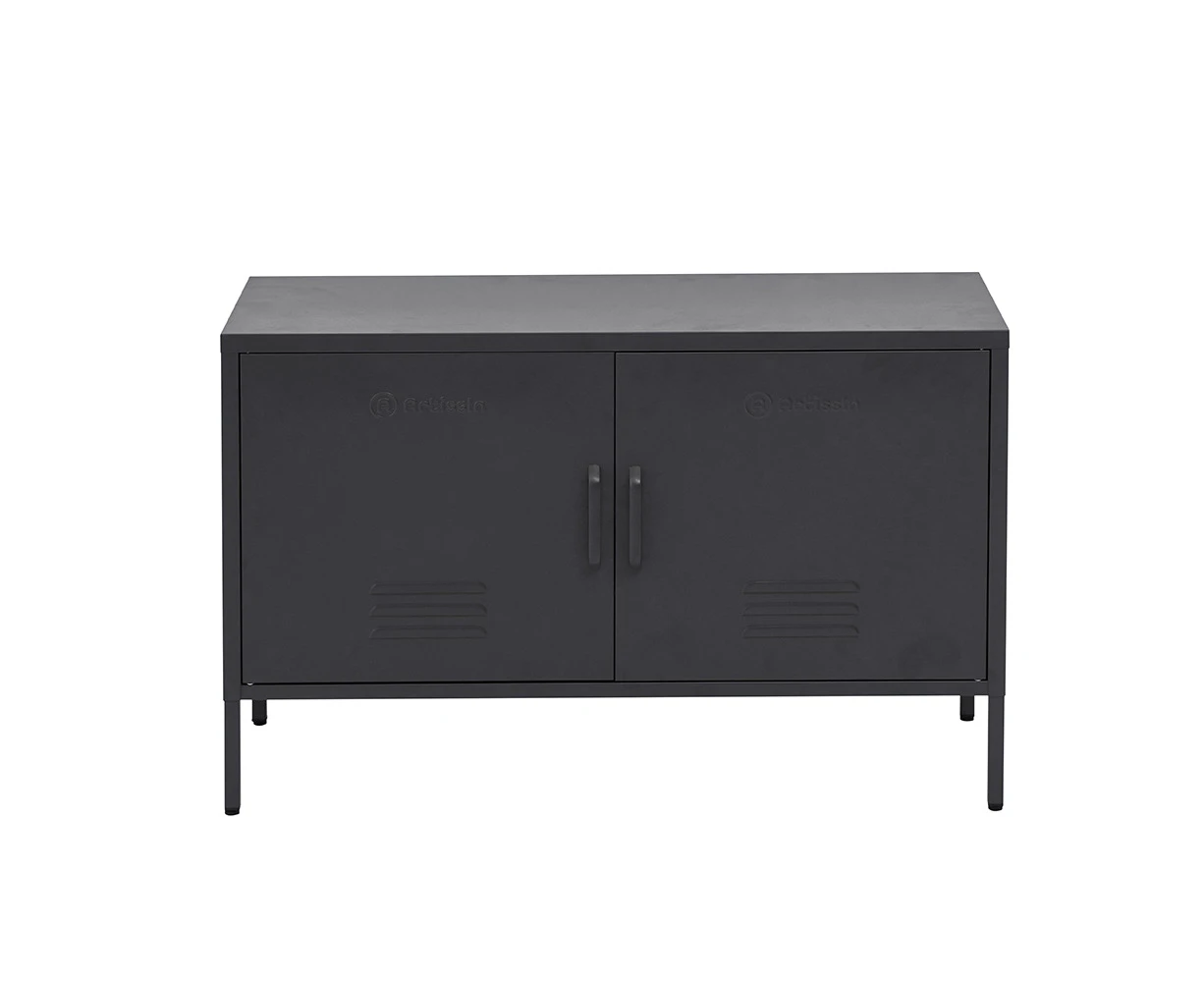 Buffet Sideboard Locker Metal Storage Cabinet - BASE Charcoal