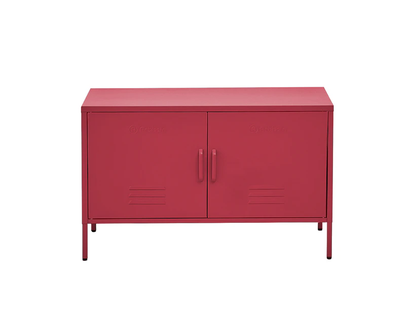 Buffet Sideboard Locker Metal Storage Cabinet - BASE Pink