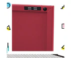 Buffet Sideboard Locker Metal Storage Cabinet - BASE Pink