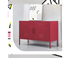 Buffet Sideboard Locker Metal Storage Cabinet - BASE Pink