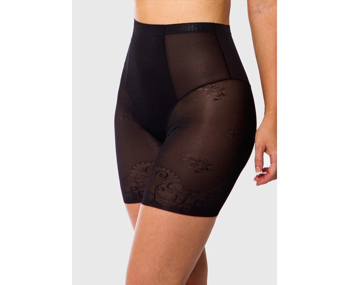 Jacquard Lace Mesh Short - Black