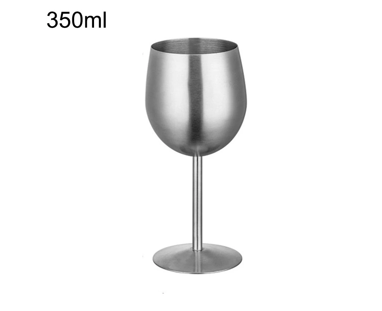 Stainless Steel Red Wine Goblet Bar Party Beer Juice Drink Champagne Cup-350ml