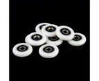 8PCS Shower Door Rollers Roller Diameter 23mm for The Bathroom Pan Glass Sliding Door Pulleys/Runners/Wheels Ultra-Quiet