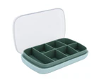 Portable Sealed Tablet Box 7Grid Largecapacity Storage Medicine Container Green For Travel