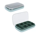 Portable Sealed Tablet Box 7Grid Largecapacity Storage Medicine Container Green For Travel