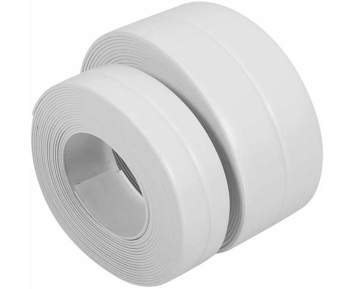 (1PC 22mm)Kitchen Bathroom Sink Sealing Strip Waterproof Tape 3.2M White Easy to