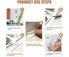 (1PC 22mm)Kitchen Bathroom Sink Sealing Strip Waterproof Tape 3.2M White Easy to