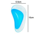 Plantar Fasciitis Arch Support Shoe Insoles 3Pairs, Thicken Gel Arch Pads For Flat Feet - Self-Adhesive Arch Cushions Inserts For Men And Women,Blue