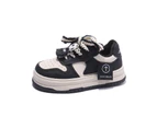 Dadawen Boys Girls Cartoon Sneakers Breathable Comfortable Fashion Shoes-Black
