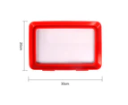 Fresh Keeping Food Storage Case Large Capacity Dust-proof Strong Load-bearing Preservation Tray Household Supplies-Red