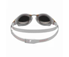 Speedo Fastskin Hyper Elite Mirror Goggles - White / Oxid Grey / Rose Gold