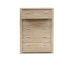 5 Chest Of Drawers Tallboy Dresser Table Bedroom Storage Cabinet