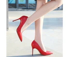 High Heels for Women Closed Toe Stiletto Heel Pumps Shoes-Apricot color