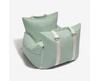 Double Sided Fabric Pet Car Seat Bed - Light Green